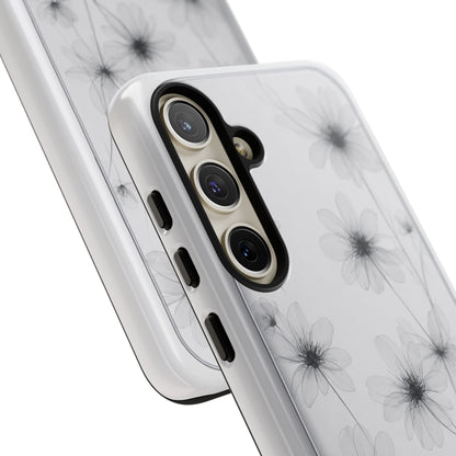 Tough Case — Black & White Floral Tough Phone Case