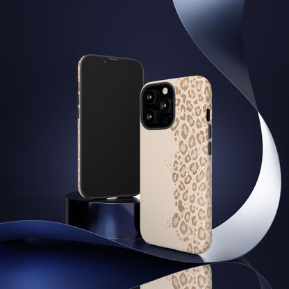 Phone Case – Beige Leopard Print Protective Cover