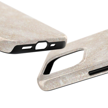 Marble Texture Tough Phone Case — Sandstone Protective Phone Cover