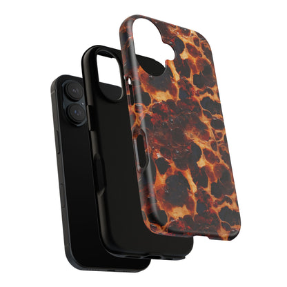 Tortoiseshell Phone Case — Protective iPhone Cover with Classic Amber Pattern