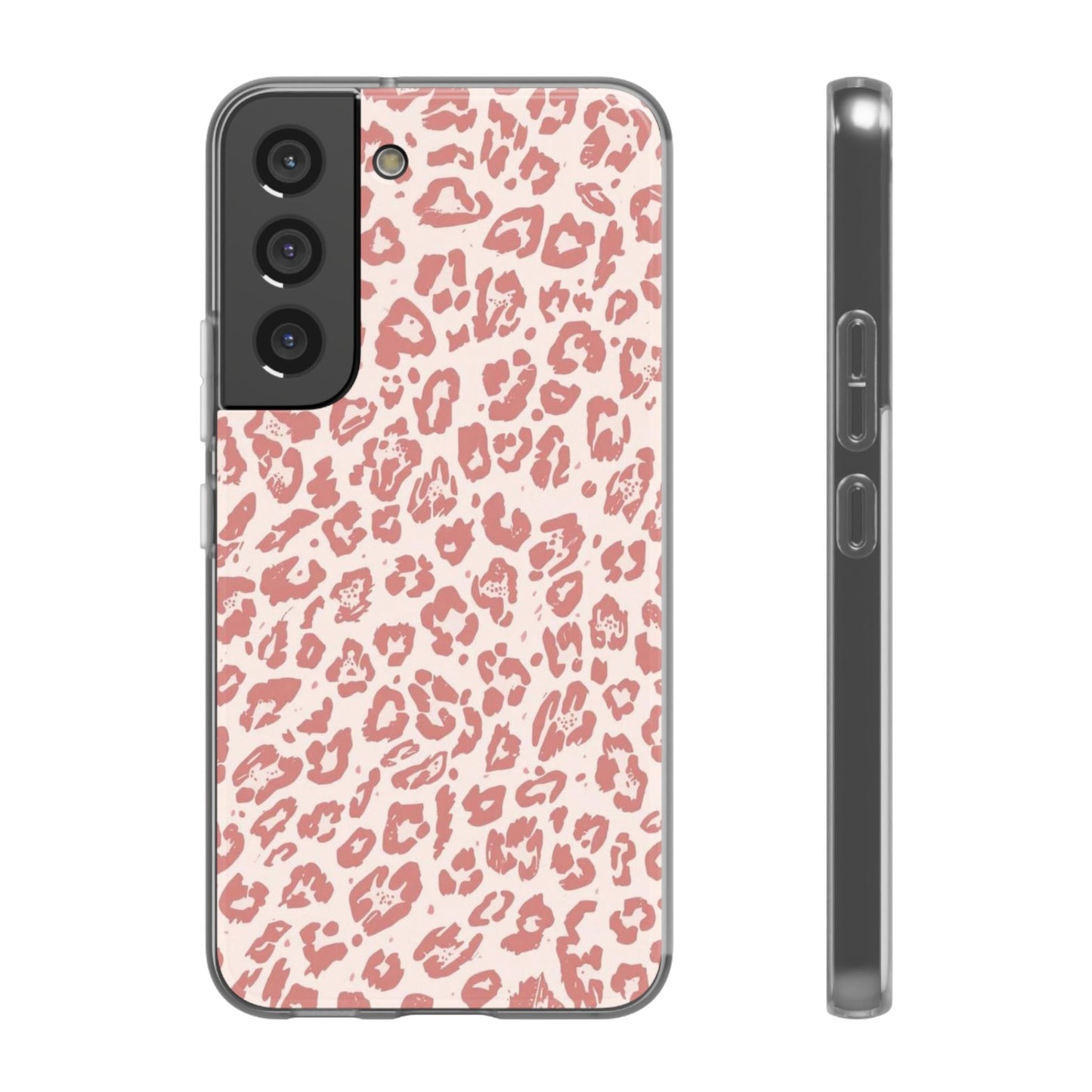 Pink Leopard Print Phone Case – Slim Flexible Protective Cover