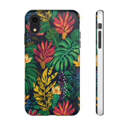 Tropical Floral Phone Case — Vibrant Jungle Leaf Protective Cover
