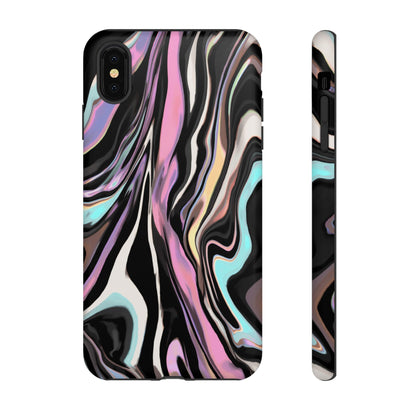 Abstract Marble Tough Phone Case — Pastel Swirl Protective Cover