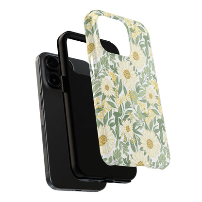 Daisy Meadow Tough Phone Case — Floral Protective Phone Cover
