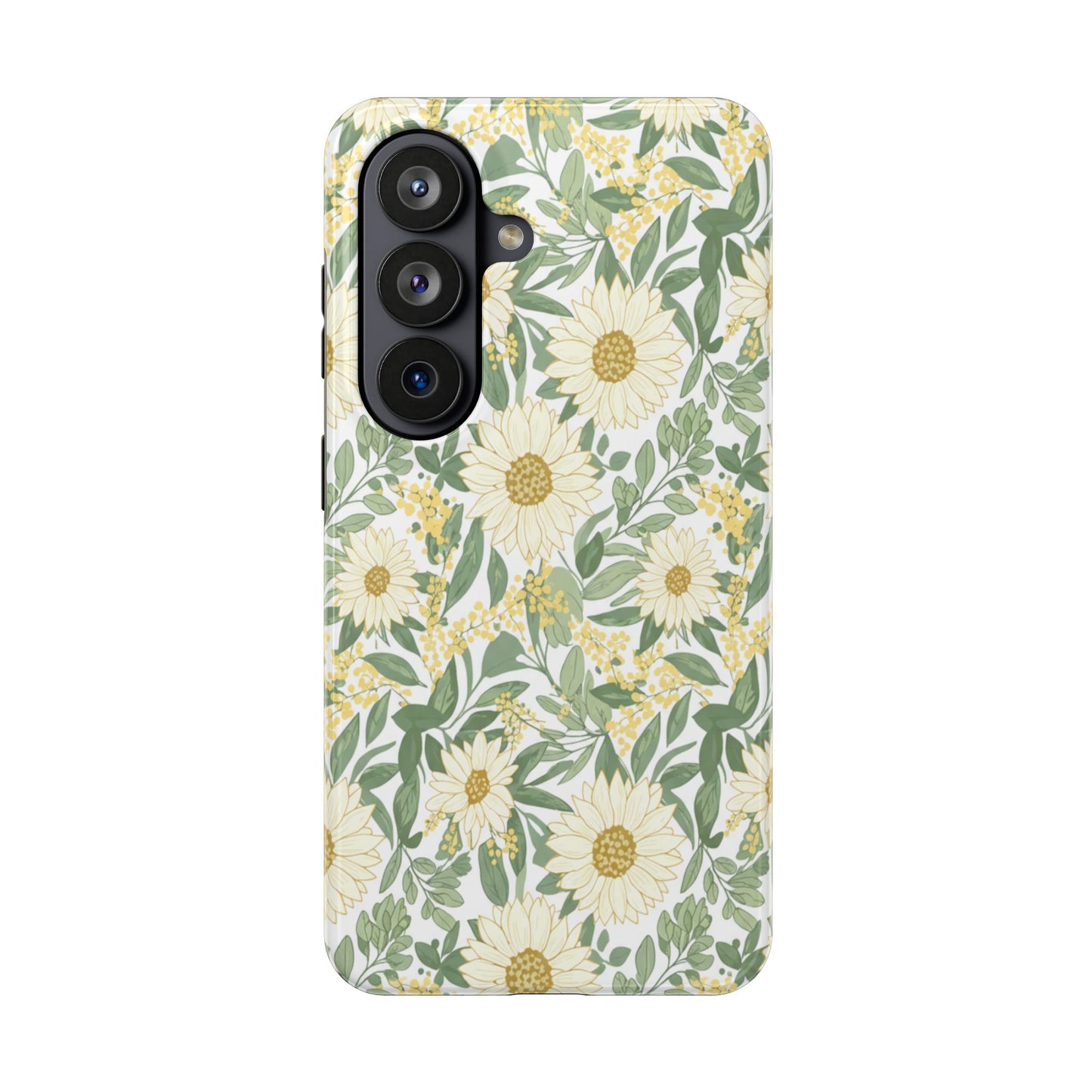 Daisy Meadow Tough Phone Case — Floral Protective Phone Cover