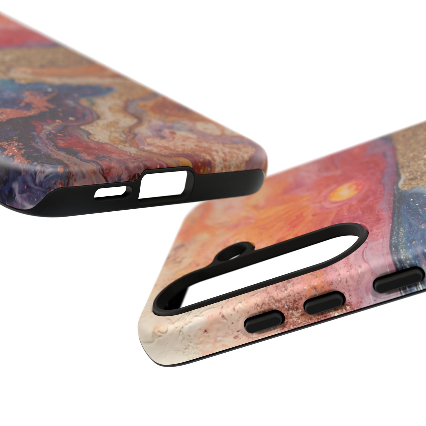 Sunset Coast Phone Case — Colorful Abstract Beach Art Tough Case