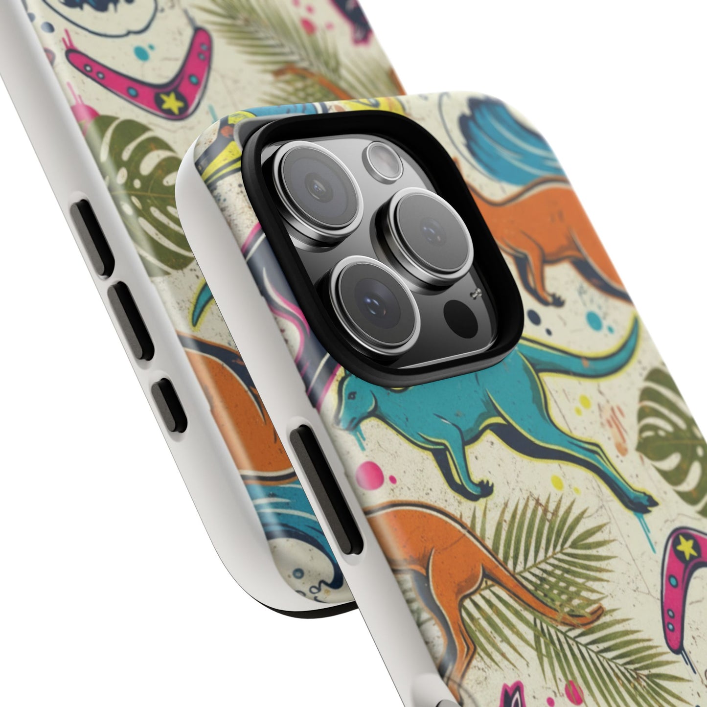 Tough Cases — Colorful Surfing Kangaroo Phone Case