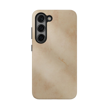 Tough Phone Case — Vintage Beige Marble Protective Phone Cover