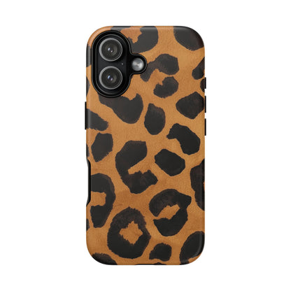 Leopard Print Tough Phone Case — Protective Animal Print iPhone Case