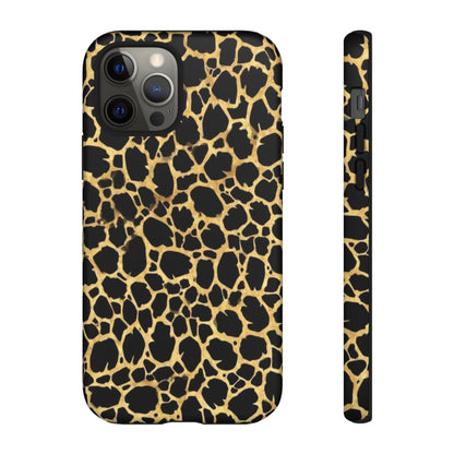 Giraffe Print Tough Phone Case — Durable Leopard-Style Protective Cover