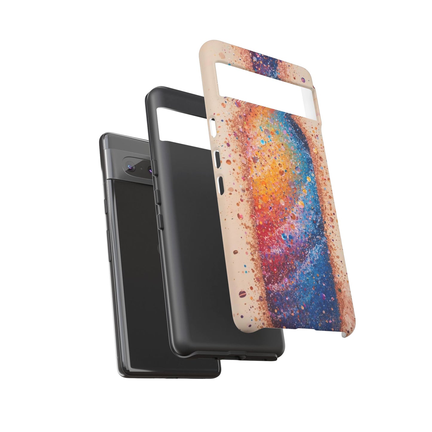 Galaxy Bottle Tough Phone Case — Colorful Nebula Splash iPhone Cover