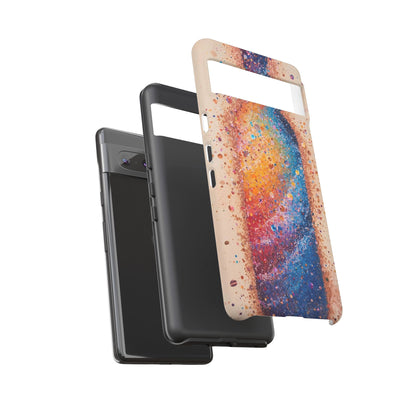 Galaxy Bottle Tough Phone Case — Colorful Nebula Splash iPhone Cover