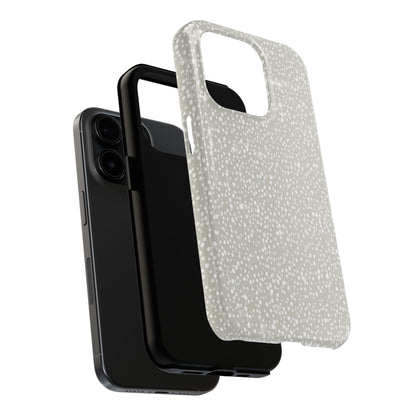 Speckled Gray Tough Phone Case — Protective Shockproof iPhone Cover
