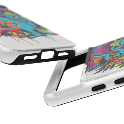 Kangaroo & Koala Surf Phone Case — Retro Neon Beach Art Tough Case