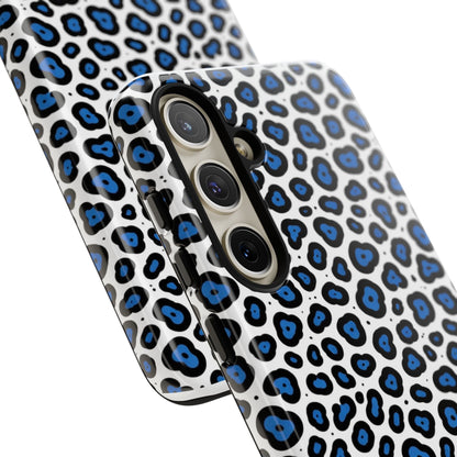 Blue Leopard Print Phone Case – Tough Protective Cover
