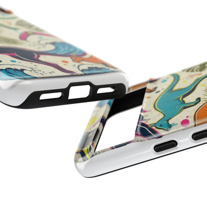 Tough Cases — Colorful Surfing Kangaroo Phone Case