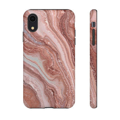 Rose Gold Marble Tough Phone Case