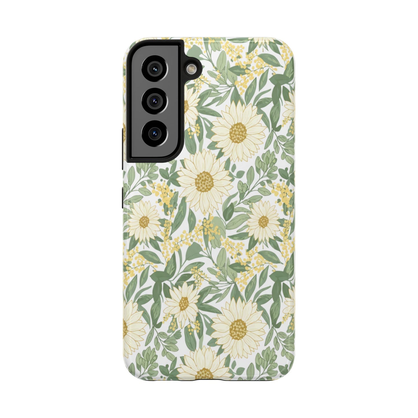 Daisy Meadow Tough Phone Case — Floral Protective Phone Cover
