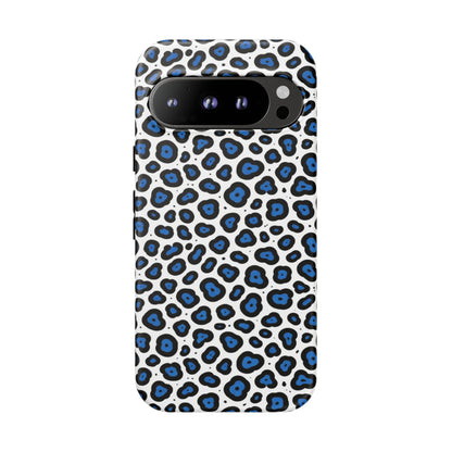 Blue Leopard Print Phone Case – Tough Protective Cover