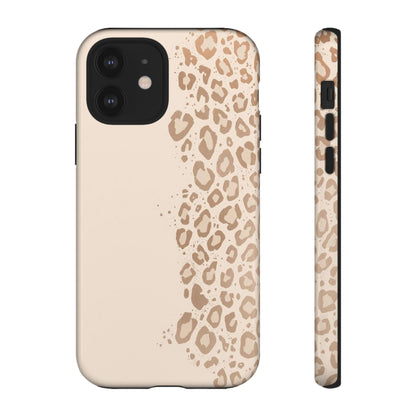 Phone Case – Beige Leopard Print Protective Cover