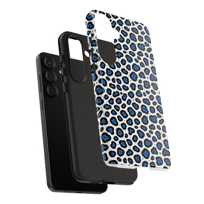 Blue Leopard Print Phone Case – Tough Protective Cover