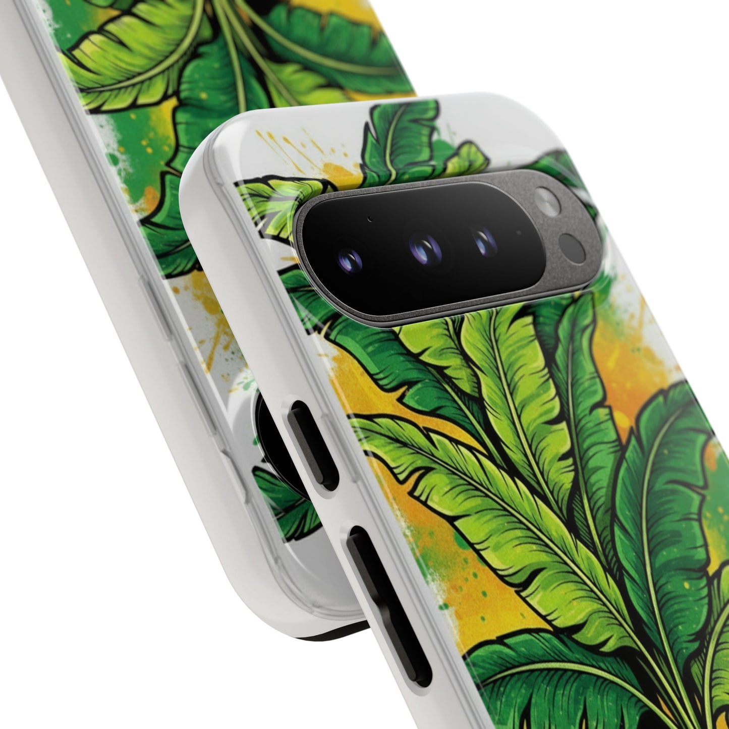Tropical Banana Leaf Phone Case — Vibrant Green Plant Protector