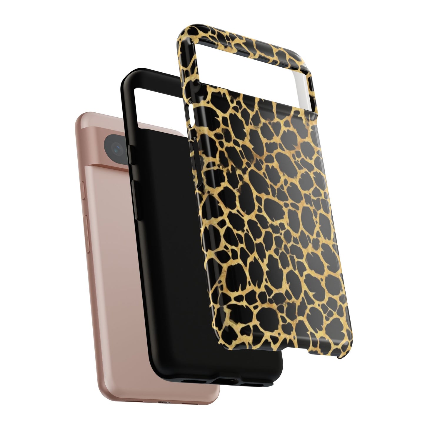 Giraffe Print Tough Phone Case — Durable Leopard-Style Protective Cover