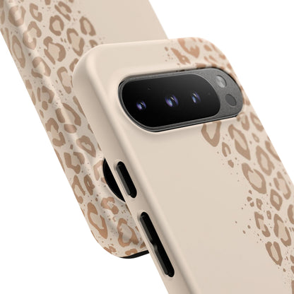 Phone Case – Beige Leopard Print Protective Cover
