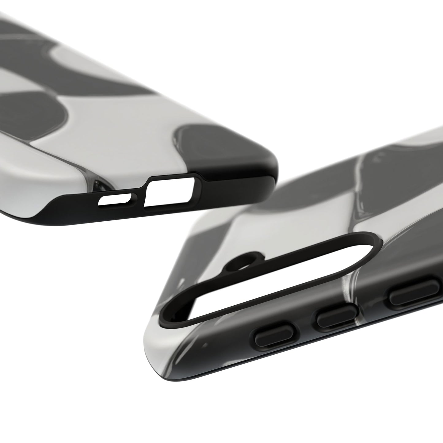 Black & White Abstract Pattern Tough Phone Case