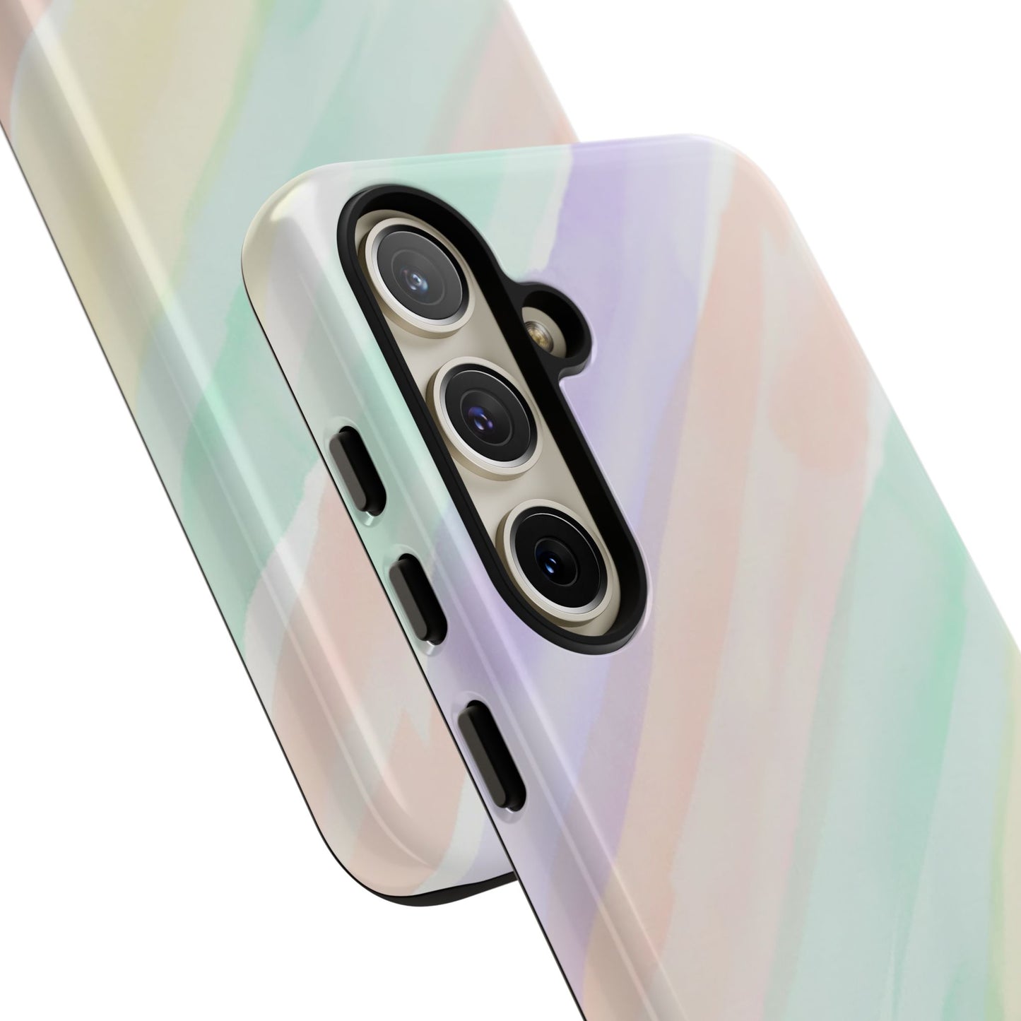 Pastel Watercolor Stripe Tough Phone Case