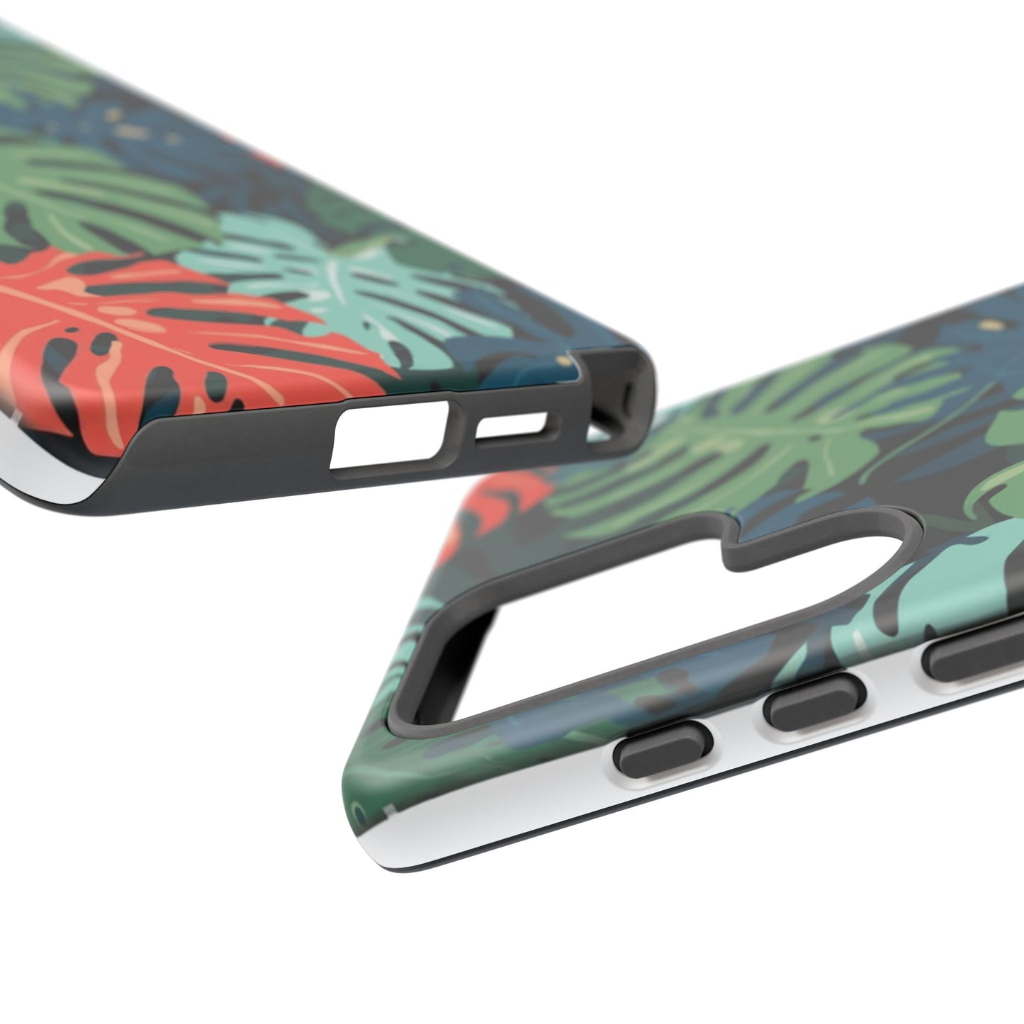 Tropical Monstera Phone Case — Colorful Leaf Protective Tough Case
