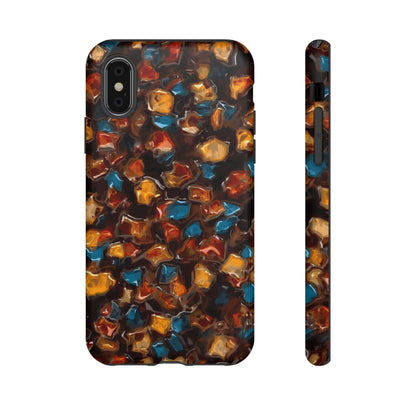 Phone Case - Amber Tortoiseshell Mosaic Protective Cover