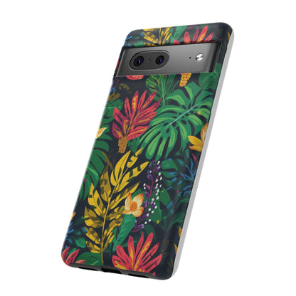 Tropical Floral Phone Case — Vibrant Jungle Leaf Protective Cover