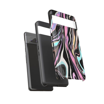 Abstract Marble Tough Phone Case — Pastel Swirl Protective Cover