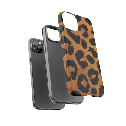 Leopard Print Tough Phone Case — Protective Animal Print iPhone Case