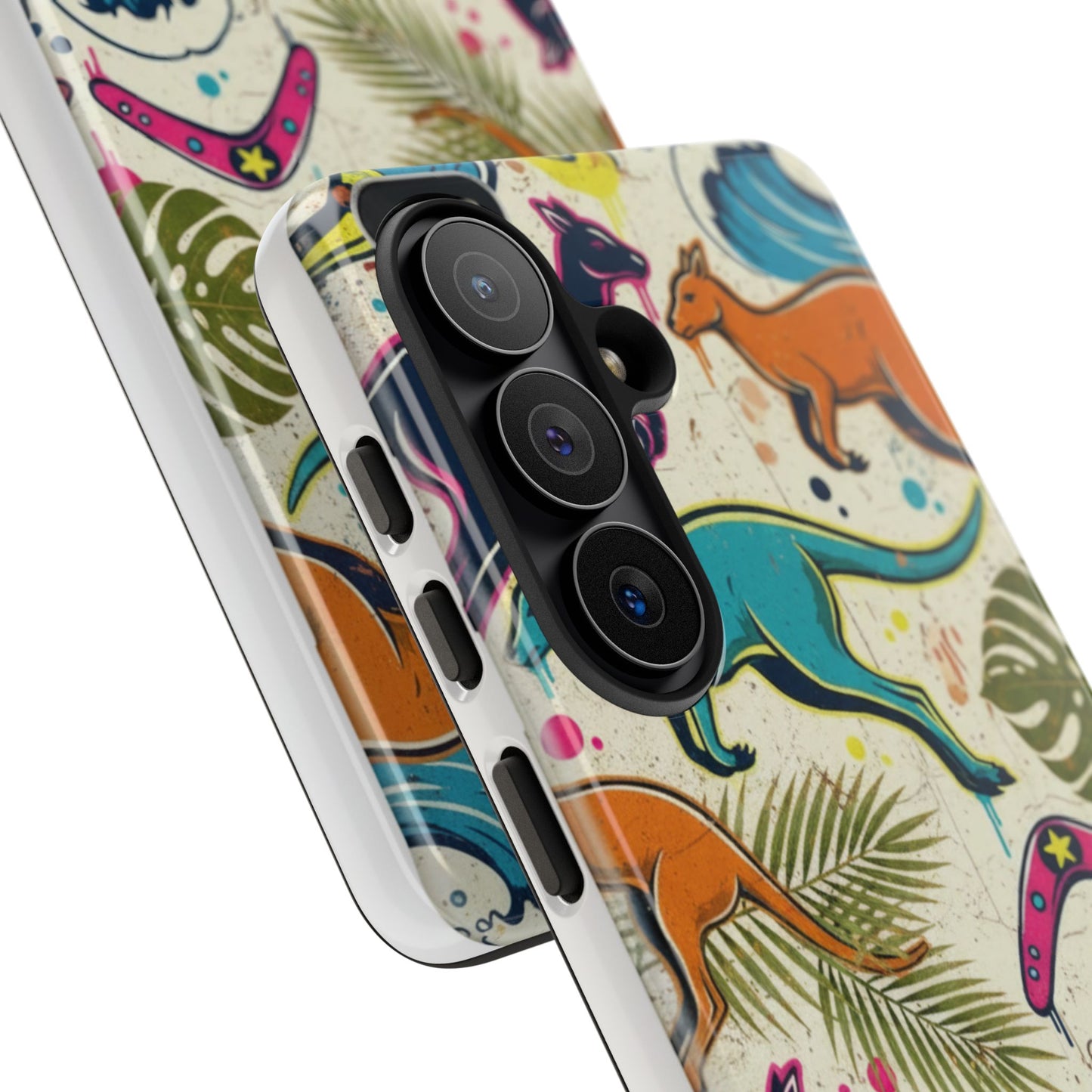 Tough Cases — Colorful Surfing Kangaroo Phone Case