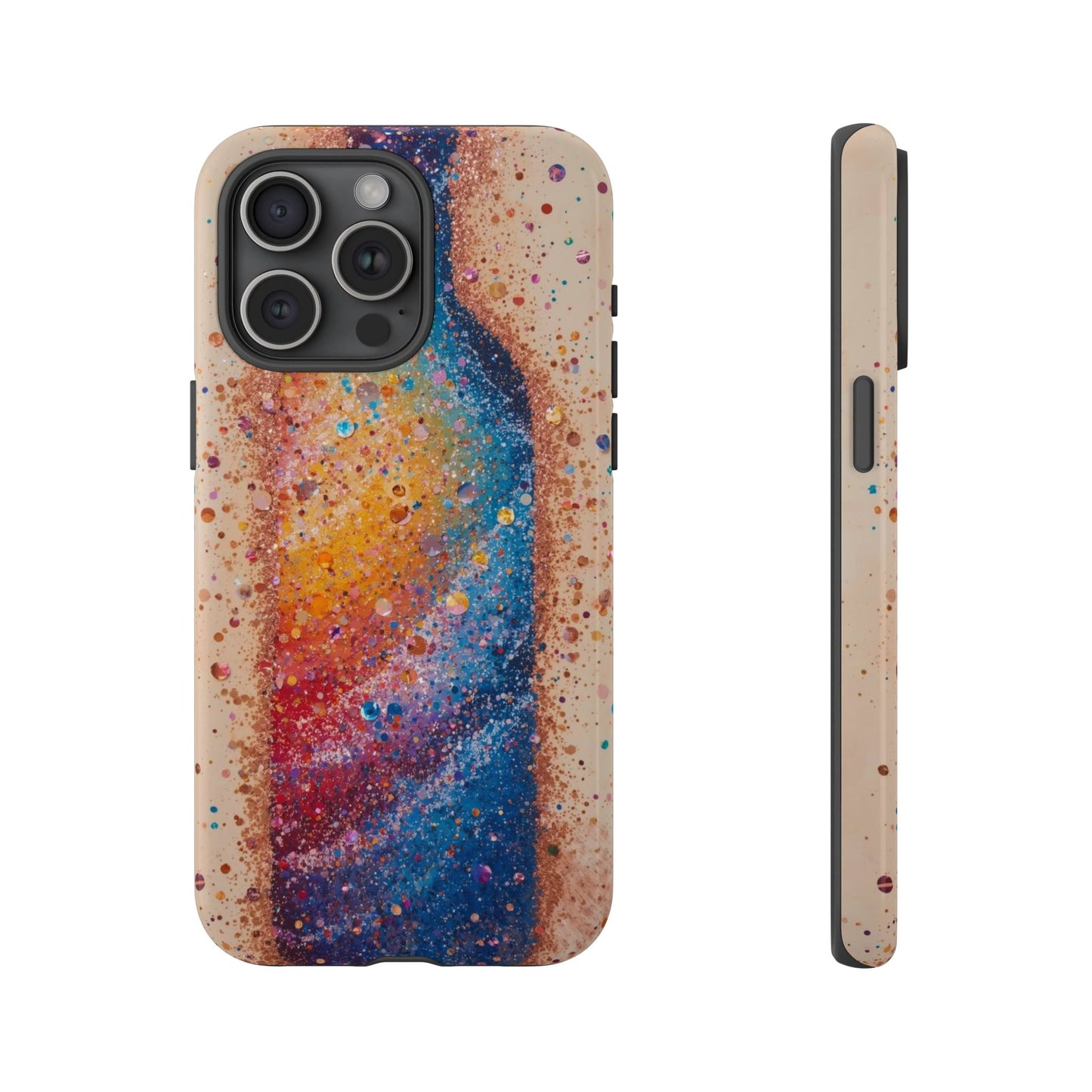 Galaxy Bottle Tough Phone Case — Colorful Nebula Splash iPhone Cover