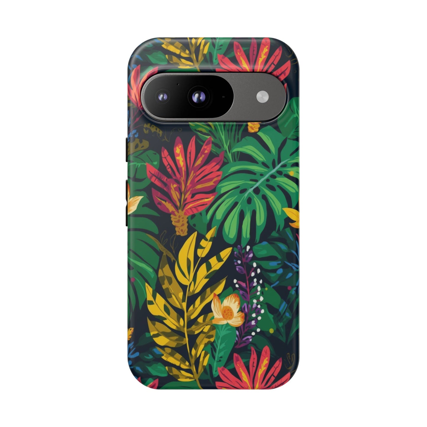 Tropical Floral Phone Case — Vibrant Jungle Leaf Protective Cover