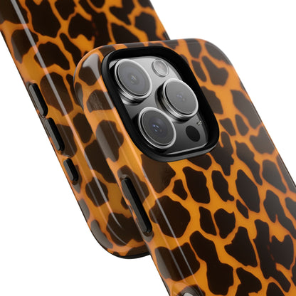 Leopard Print Tough Phone Case — Slim Protective iPhone Cover