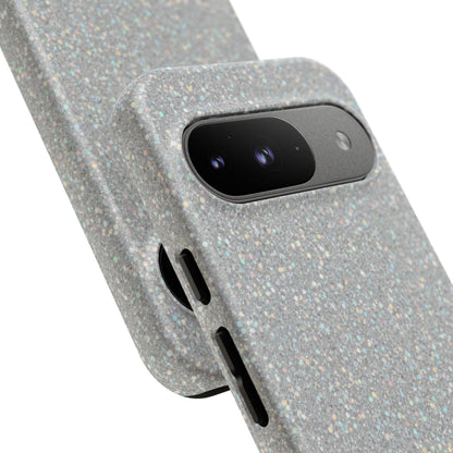 Glitter Silver Tough Phone Case — Sparkling Protective Phone Case