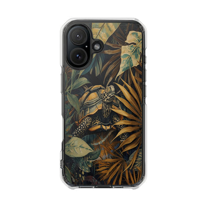 Turtle Jungle Magnetic Clear Phone Case