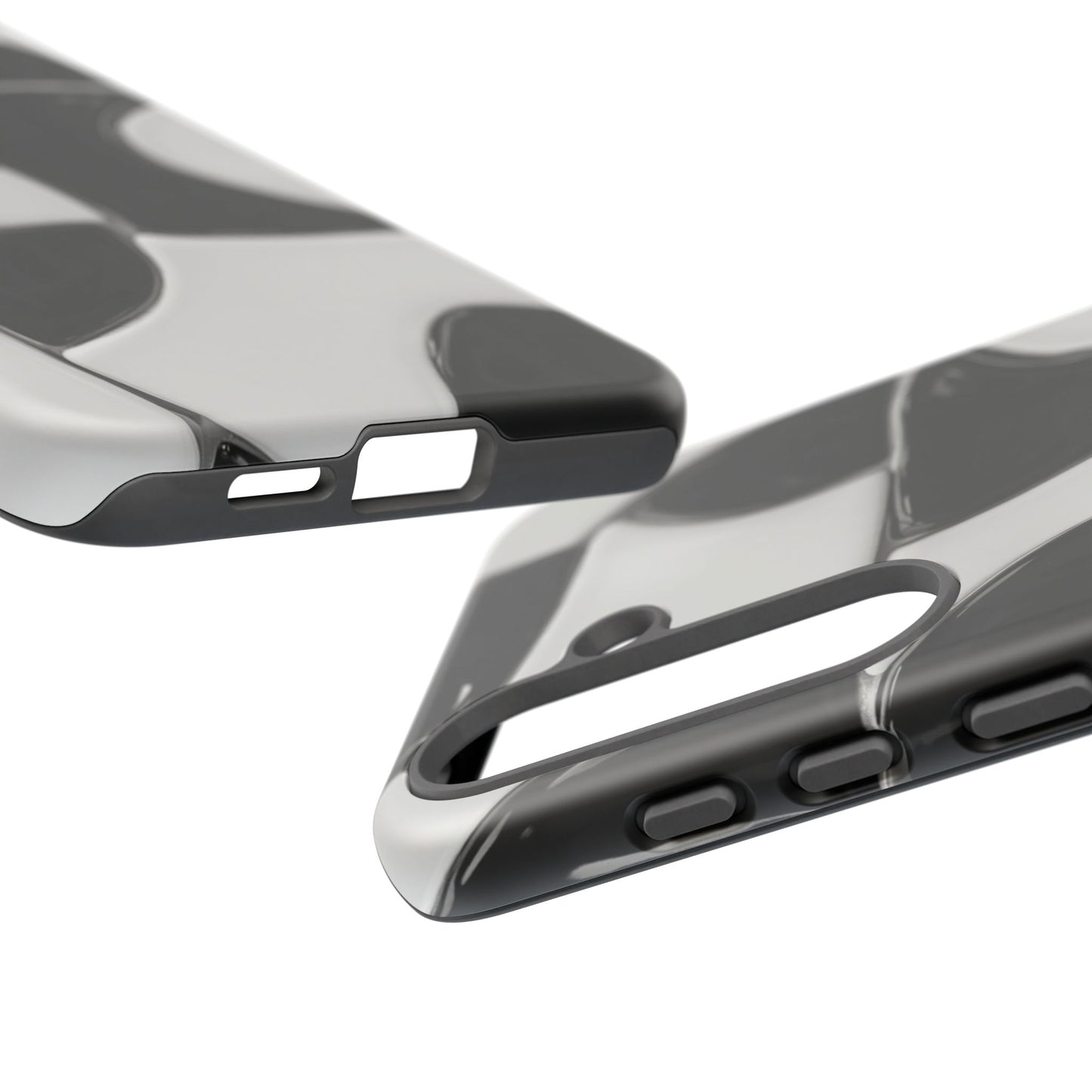 Black & White Abstract Pattern Tough Phone Case