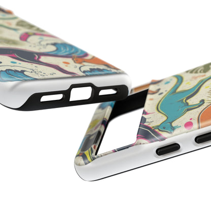 Tough Cases — Colorful Surfing Kangaroo Phone Case