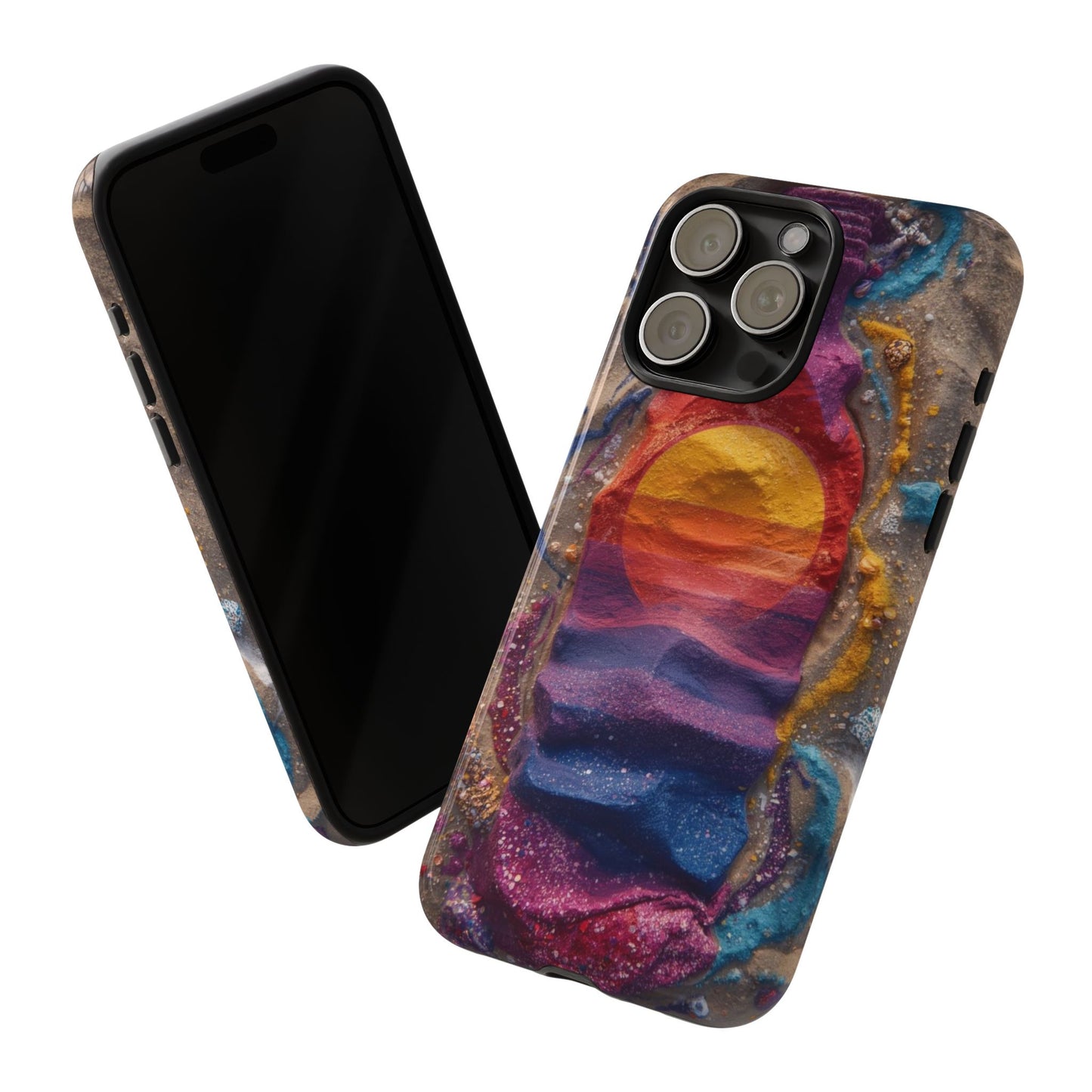 Phone Case — Colorful Sand Art Sunset Tough Protective Case