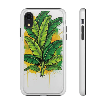 Tropical Banana Leaf Phone Case — Vibrant Green Plant Protector