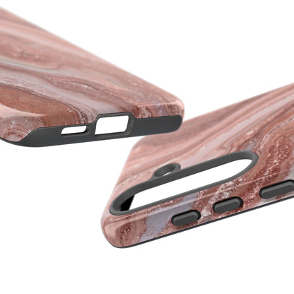 Rose Gold Marble Tough Phone Case