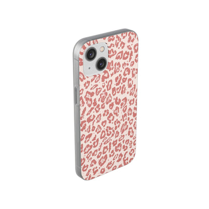 Pink Leopard Print Phone Case – Slim Flexible Protective Cover