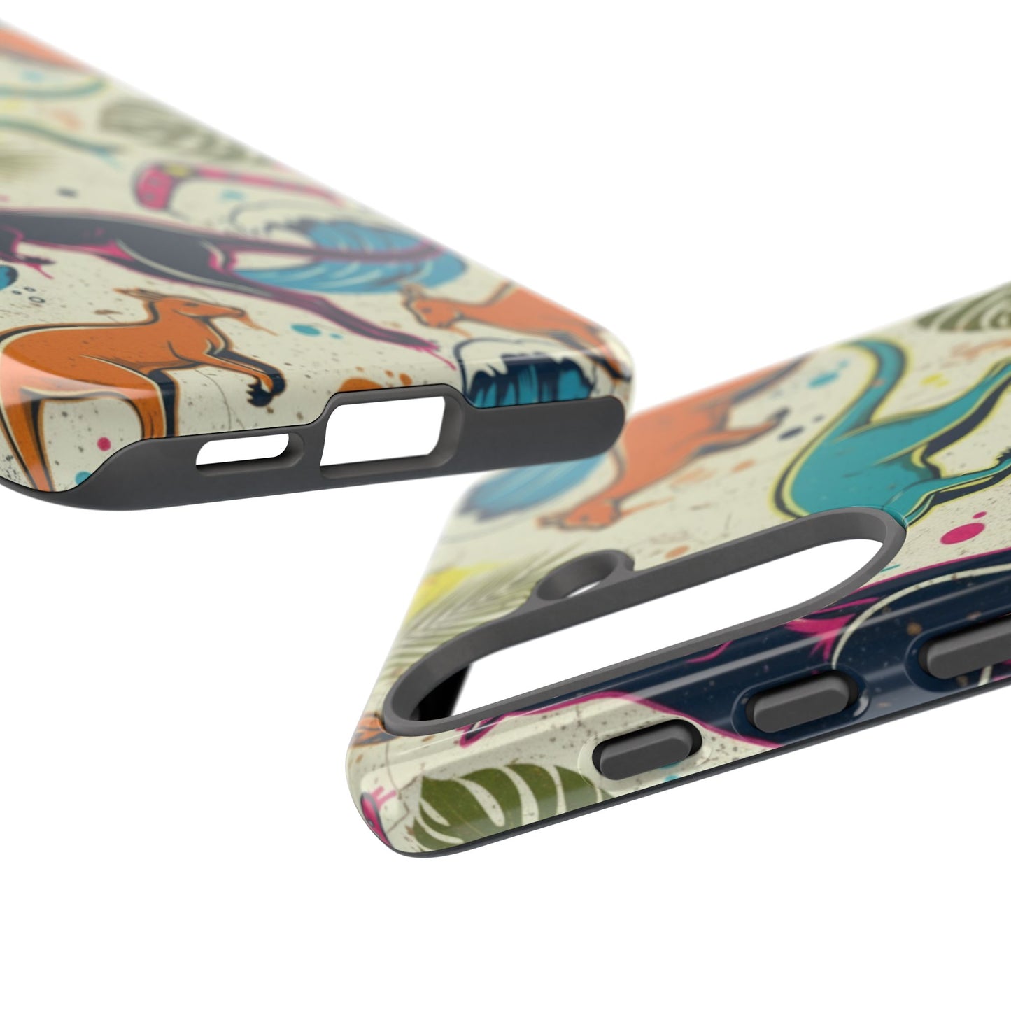 Tough Cases — Colorful Surfing Kangaroo Phone Case