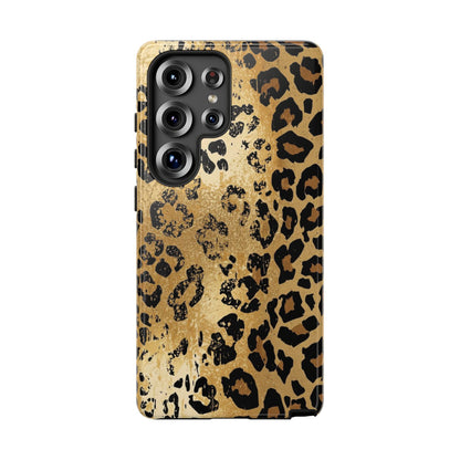 Leopard Print Tough Phone Case — Durable Protective iPhone Cover