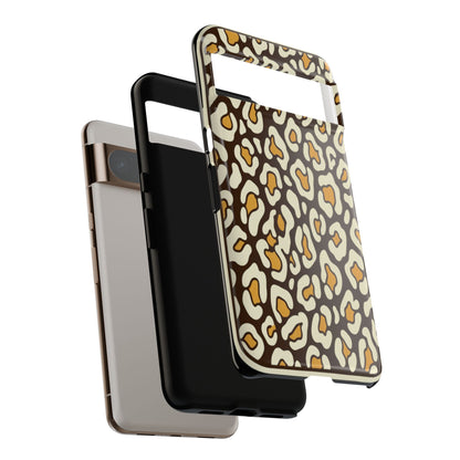 Leopard Print Tough Phone Case — Durable Protective iPhone Cover